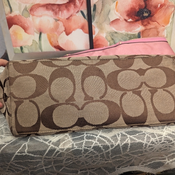 Coach Signature Stripe Tote - Picture 8 of 13